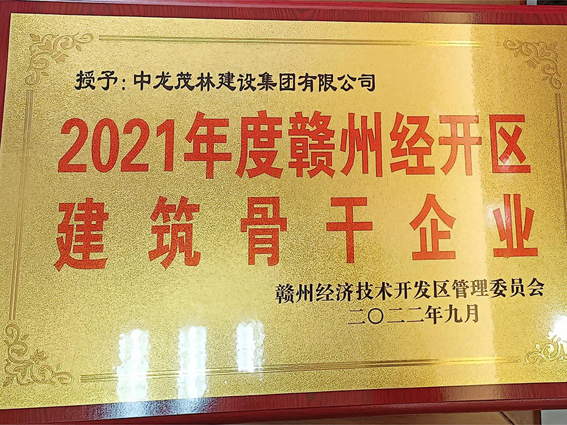 2021年贛州經(jīng)開區(qū)建筑骨干企業(yè)